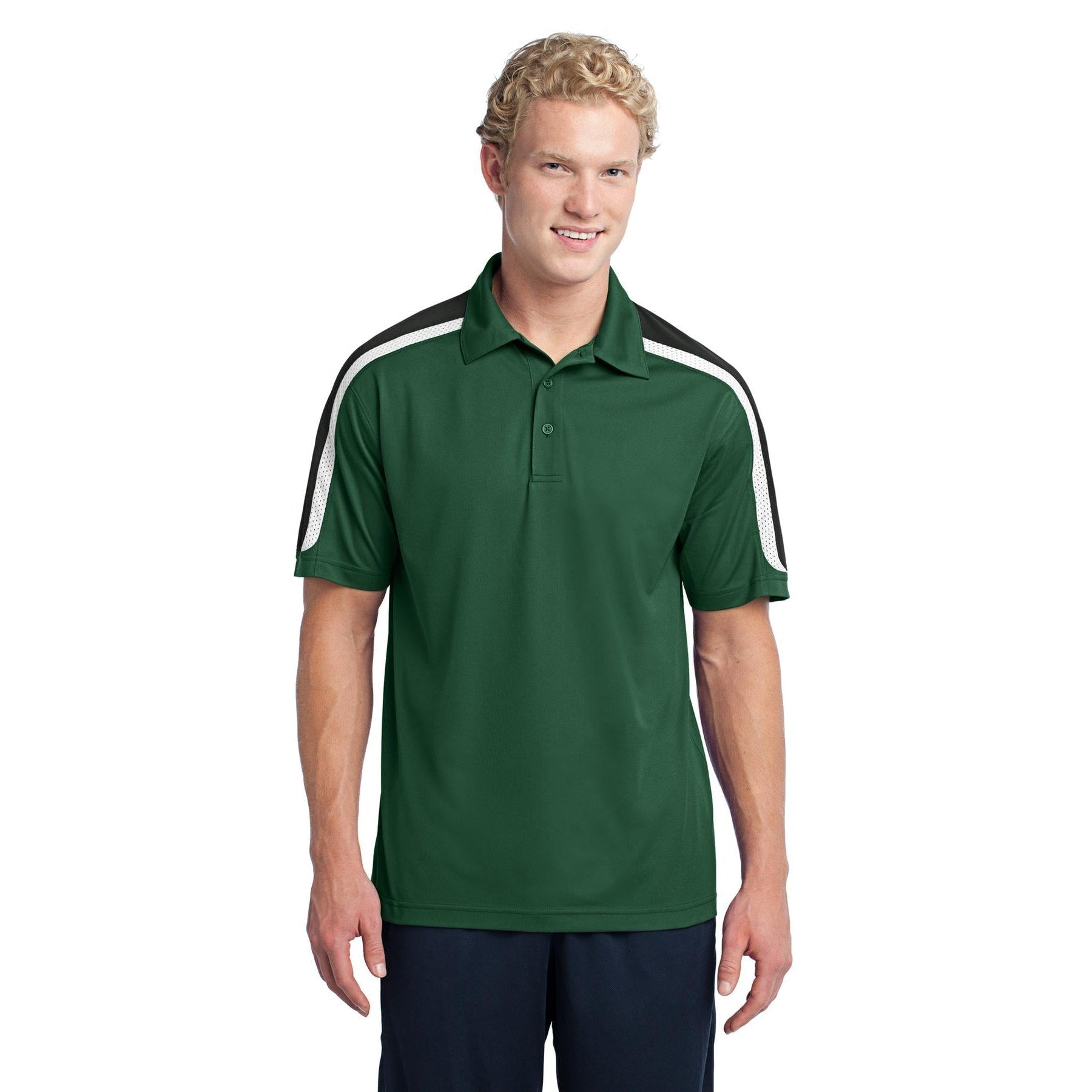 Sport-Tek-Sport-Tek® Tricolor Shoulder Micropique Sport-Wick® Polo. ST658-MedTech-3